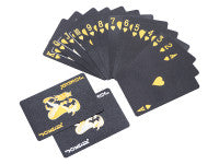 Lot de 3 paquets de 54 cartes brillantes PET waterproof - Coloris Noir