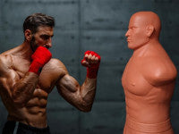 Mannequin de boxe BOB à hauteur réglable 160-182cm DF SPORTS - Coloris naturel