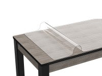 Protection de table en PVC transparent imperméable 213x119cm