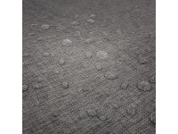 Nappe rectangulaire effet lin imperméable 260x170cm - Gamme Linen - Coloris gris anthracite