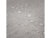 Nappe rectangulaire effet lin imperméable 260x170cm - Gamme Linen - Coloris gris clair