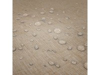 Nappe rectangulaire effet lin imperméable 260x170cm - Gamme Linen - Coloris beige naturel