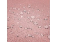 Nappe rectangulaire effet lin imperméable 260x170cm - Gamme Linen - Coloris rose
