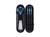 Jeu de 3 fléchettes professionnelles à pointe acier 23gr - Modèle Cupra - Coloris bleu