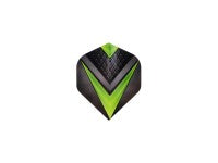 Jeu de 3 fléchettes professionnelles à pointe acier 23gr - Modèle Cupra - Coloris vert
