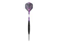 Jeu de 3 fléchettes professionnelles à pointe acier 23gr - Modèle Cupra - Coloris violet