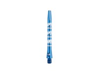 Jeu de 3 fléchettes professionnelles à pointe acier 22gr - Modèle Typhoon - Coloris bleu