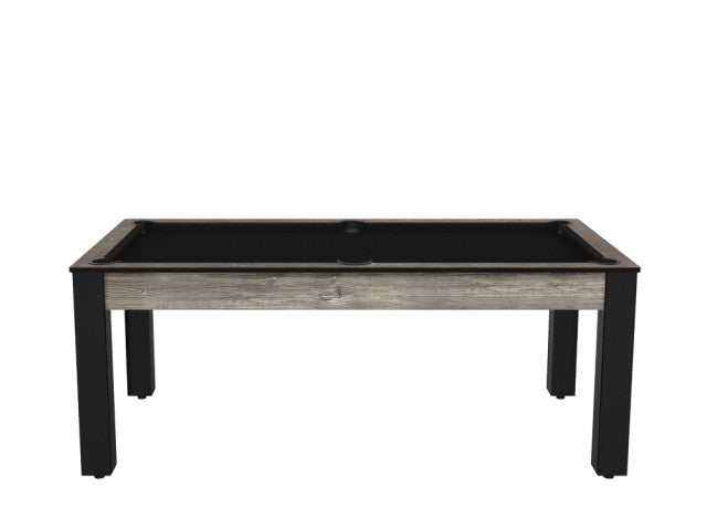 Billard Arizona 7 pieds convertible en table à manger - 8 personnes - Coloris industriel tapis noir