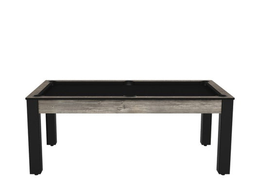 Billard Arizona 7 pieds convertible en table à manger - 8 personnes - Coloris industriel tapis noir