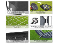 Cage de foot pliable 2en1 120x90cm - Modèle Newbie