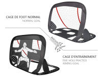 Cage de foot pliable 2en1 120x90cm - Modèle Newbie