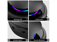 Corde à sauter horizontale avec système audio Bluetooth - Modèle DualJump - Noire