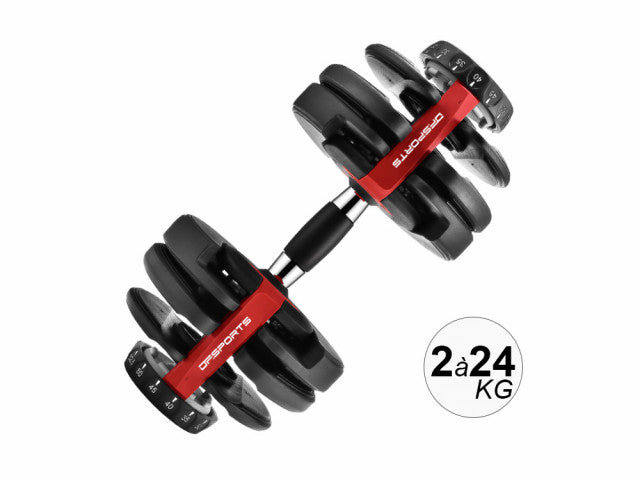 Haltère à charge variable (2 à 24Kg)