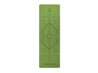 Tapis de Yoga DF SPORTS antidérapant 183x61x0.6cm avec housse - Modèle Nirvana - Vert