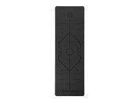 Tapis de Yoga DF SPORTS antidérapant 183x61x0.6cm avec housse - Modèle Nirvana - Noir