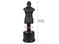 Mannequin de boxe BOB à hauteur réglable 160-182cm DF SPORTS - Coloris noir