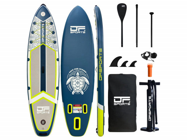 Paddle gonflable 320cm DF SPORTS - Modèle Santorin - Bleu