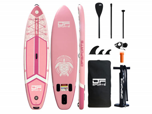 Paddle gonflable 320cm DF SPORTS - Modèle Santorin - Rose