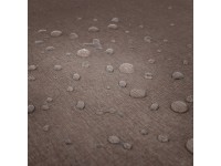 Nappe rectangulaire effet lin imperméable 260x170cm - Gamme Linen - Coloris taupe (2)