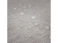 Nappe rectangulaire effet lin imperméable 260x170cm - Gamme Linen - Coloris gris clair (2)