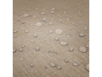 Nappe rectangulaire effet lin imperméable 260x170cm - Gamme Linen - Coloris beige naturel (2)