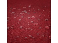 Nappe rectangulaire effet lin imperméable 260x170cm - Gamme Linen - Coloris rouge (2)