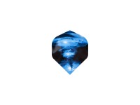 Jeu de 3 fléchettes professionnelles à pointe acier 22gr - Modèle Typhoon - Coloris bleu (3)