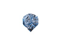 Jeu de 3 fléchettes professionnelles à pointe plastique 22gr - Modèle Deep Sea - Coloris bleu  (3)