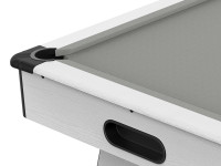 Billard Dallas 7 pieds - Coloris Blanc boisé tapis gris (3)