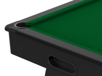 Billard Dallas 7 pieds - Coloris Noir grainé tapis vert (3)
