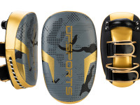 Set d'entrainement boxe DF SPORTS - Modèle Arena - Gris/Or - 10oz (2)